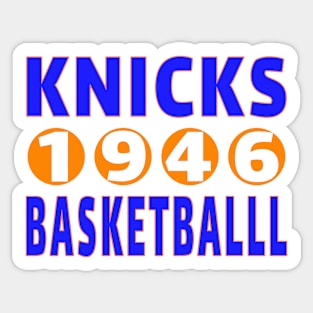 Knicks Basketball 1946 Classic Sticker